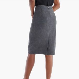 J. Crew Wool No. 2 Pencil Skirt , Women’s Size 8 TALL, Grey